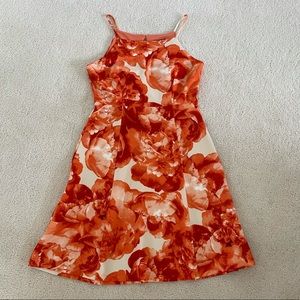 Orange Flowered Dress